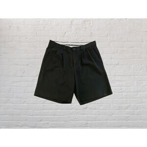 Alan Flusser‎ Golf Shorts, Size 36, Black Pleated front Dress Shorts
